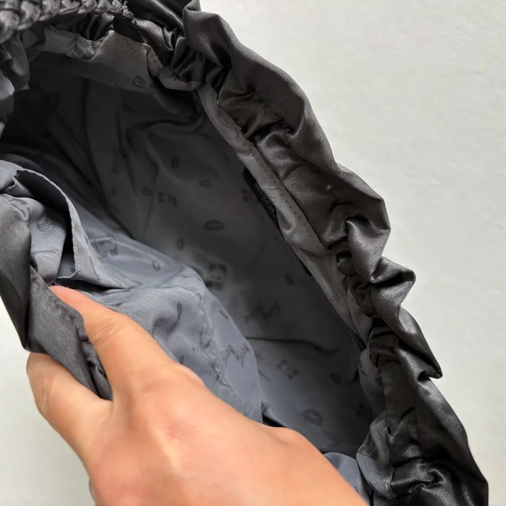 Bisou Bisou by Michele Bohbot black sequin clutch or crossbody bag